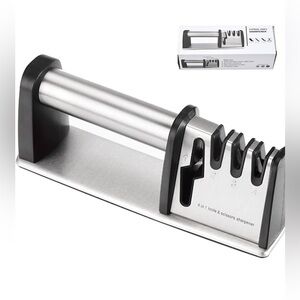 Knife Sharpener, 4 in 1 Kitchen Blade and Scissors Sharpening Tool